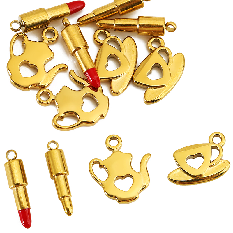 10pcs Stainless Steel Gold Col - Lip Balm review and price