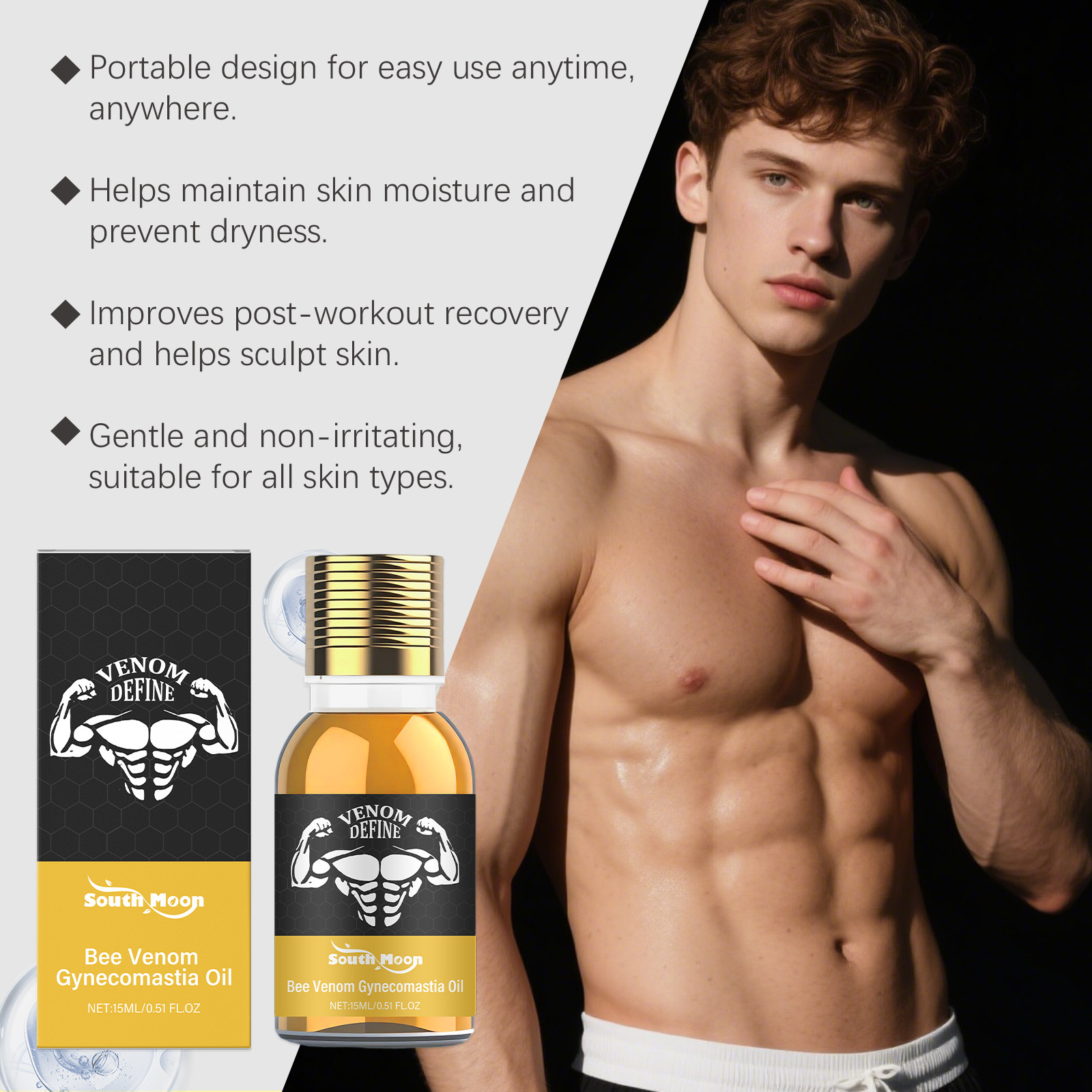 Bee Venom Gynecomastia Oil For - Skincare China review and price