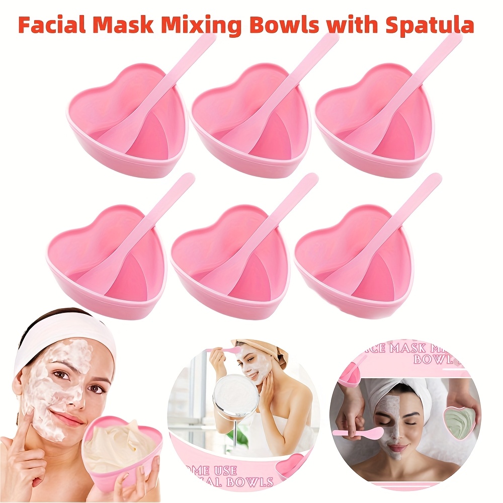 6-piece Pink Heart Shaped Faci - Face Mask Skincare review and price