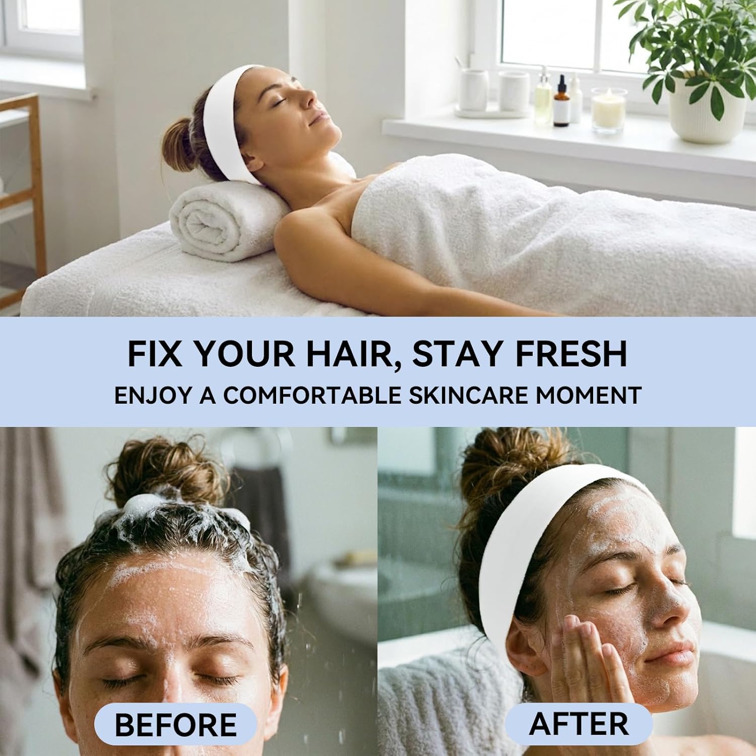 50PCS Disposable Headbands for - Cleanser Face review and price