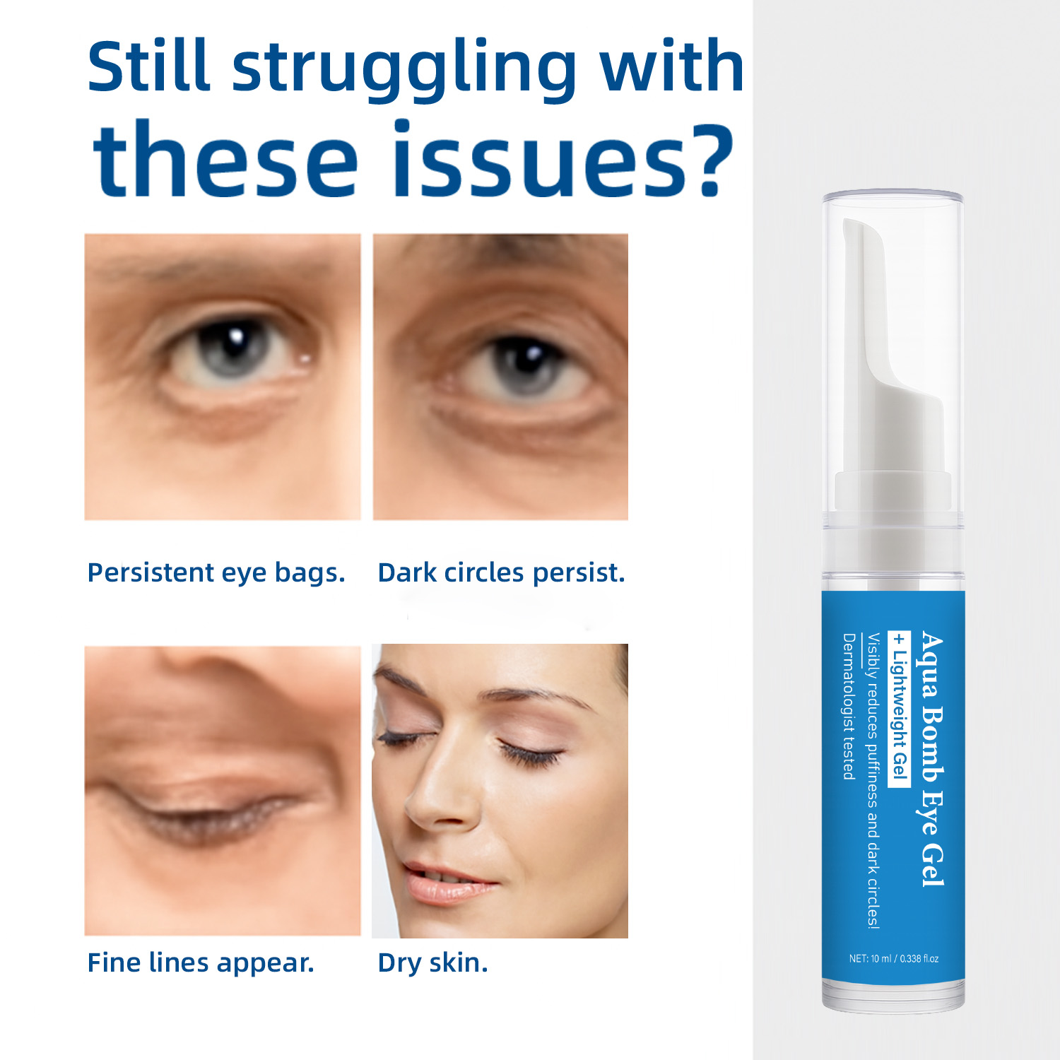 Aqua Cooling Eye Gel Caffeine  - Vitamin C Serum review and price
